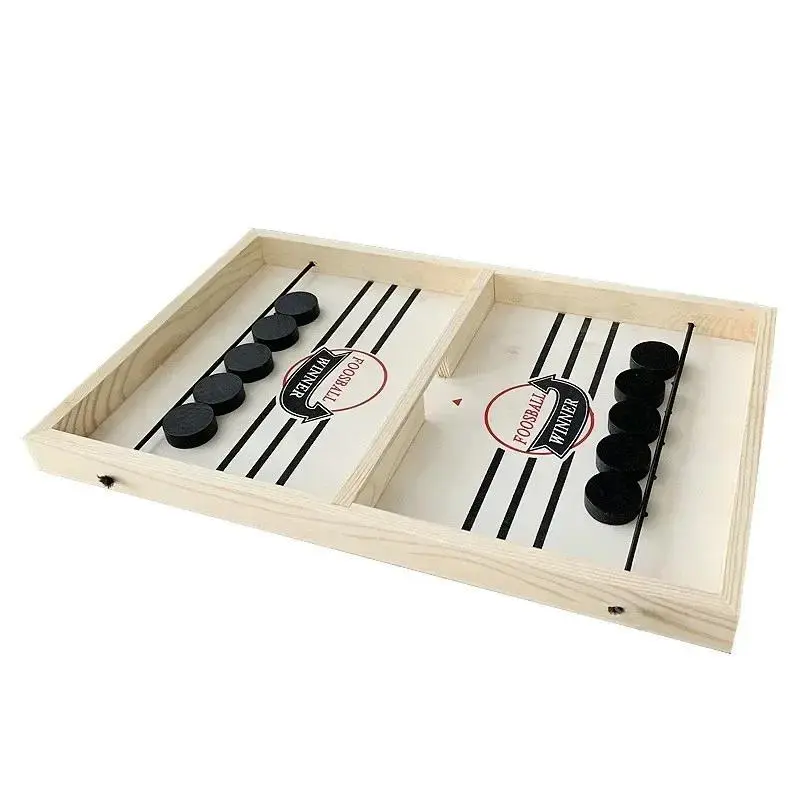 Interactive Table Hockey Board Game for Kids, Parent Child Fun Sling Puck Game, Fast Action Desktop Strategy Toy