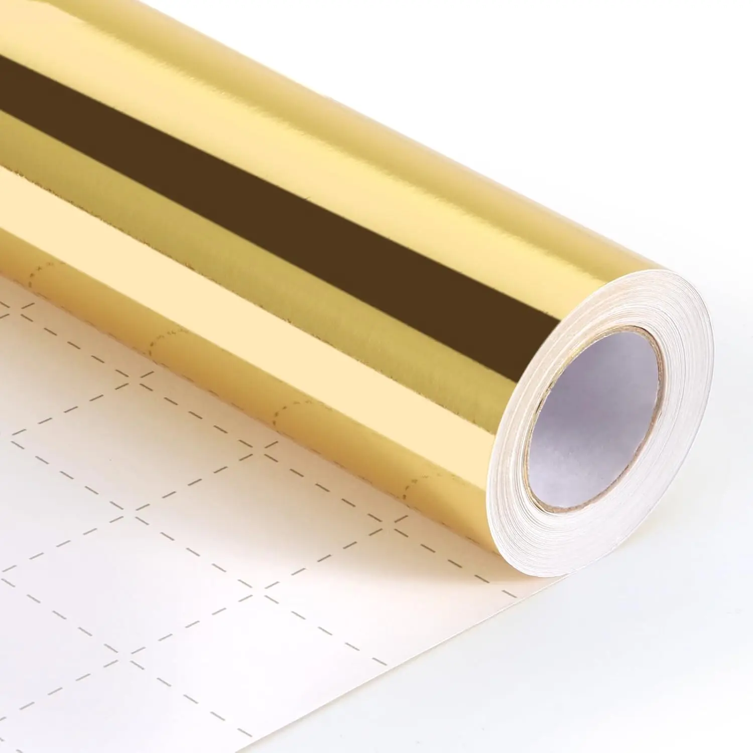 Metallic Wrapping Paper,  Wrapping Paper with Grid  Lines |  Wrap Lustre Paper  for Christmas, Birthday, Wedding, Valentine's Day,  Shower, Arts & Crafts, 17In x 33Ft