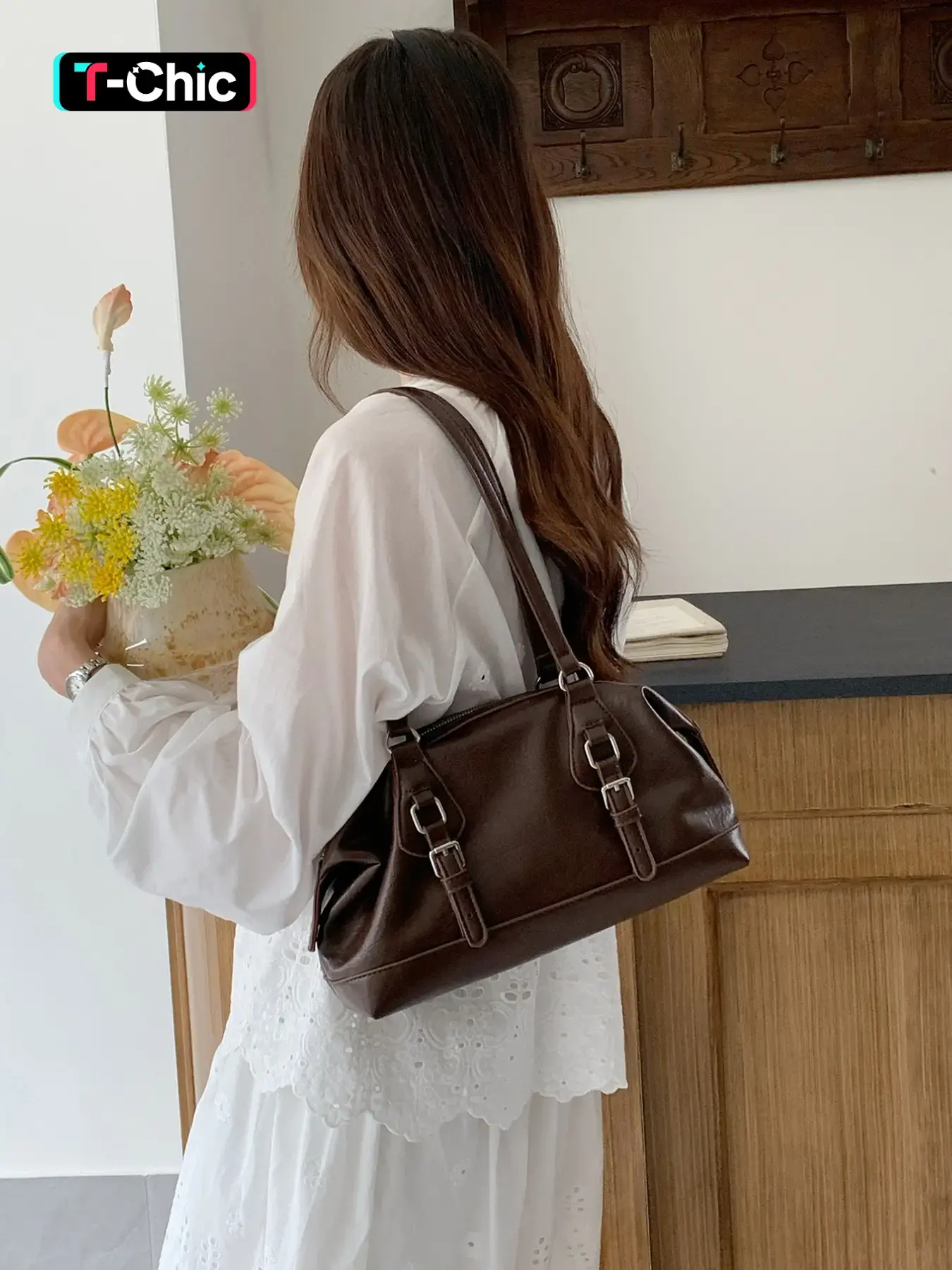 Korean Style Unique Underarm Bag, New Fashion Bowling Ball Bag, Versatile Large Capacity Shoulder Bag, Commute Casual Shoulder Bag, Casual Crossbody Bag