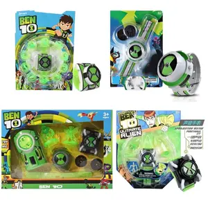 BEN10 Anime Figures Omnitrix Ben Tennyson Projection Watch Toy Cartoon Device Sounds Lights Figure Kids Gifts