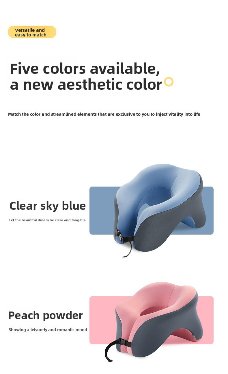 Office U-shaped Nap Pillow Multifunctional Tool for Students to Sleep on Stomach at Desk During Lunch Breaks with 6 Major Functional Areas