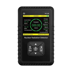 Portable Handheld Geiger Counter Nuclear Radiation Detector Beta Gamma X-ray Radiation Monitor Dosimeter Rechargeable with LCD Display for Nuclear Wastewater Seafood Detection