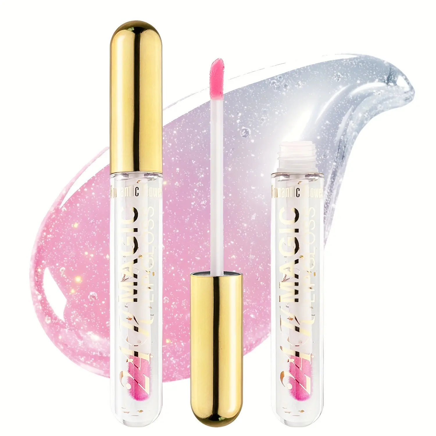 Magic Temperature Changing Lip Gloss, Natural Waterproof Long-Lasting High Shine, Anti Transfer Lip Gloss, Lip Gloss Balm