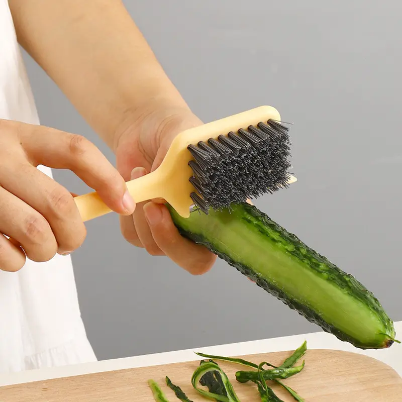 1pc Kitchen Multifunctional Five-in-one Melon and Fruit Brush Peeler Fruit Peeler Brush Kitchen Gadget