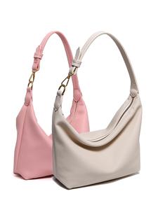 women's solid color shoulder bag, fashionable large capacity crossbody bag for daily used, casual trendy versatile high-quality daily commuting bag