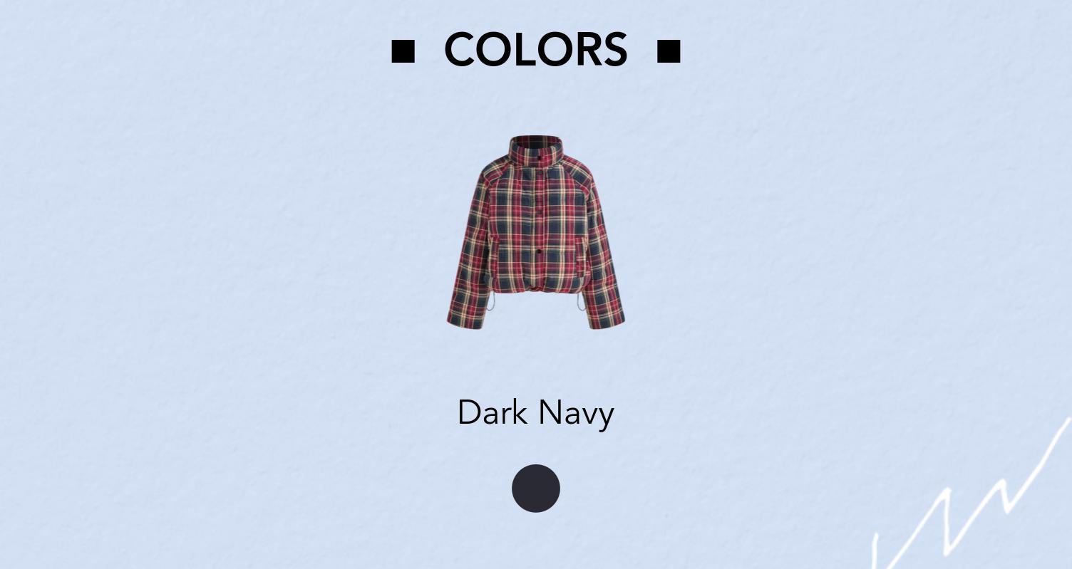 Cider Plaid Stand Collar Drawstring Pocket Puffer Jacket