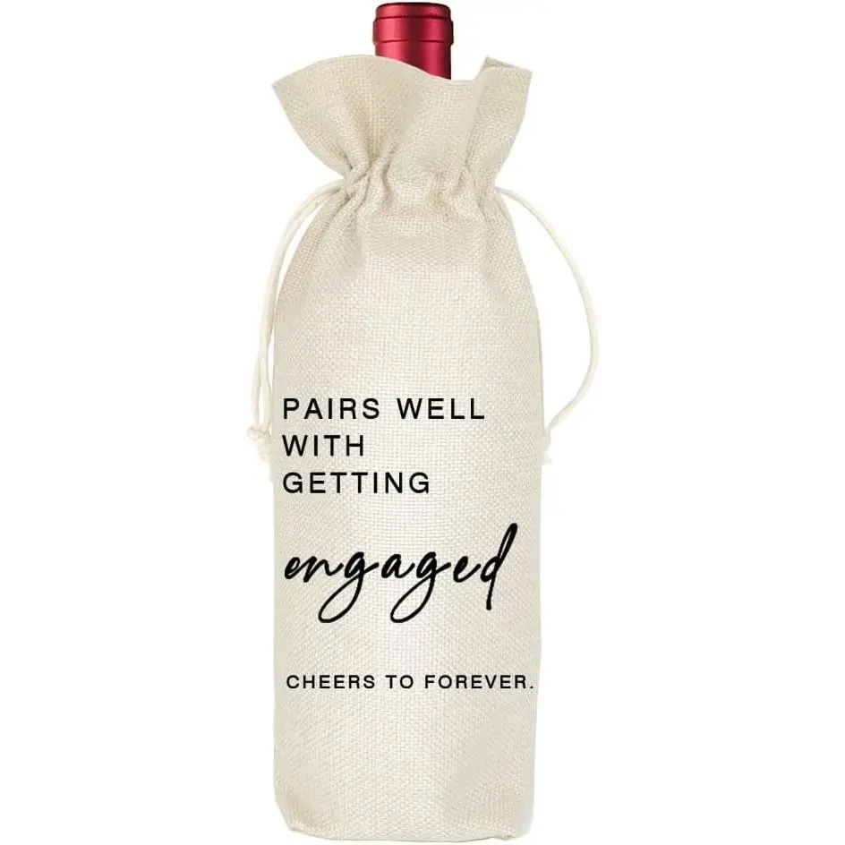 Engagement  Bag, Pairs well with Engagements, Bride , Engaged  for Couples,  for her, Engagement Party Decorations - Engaged