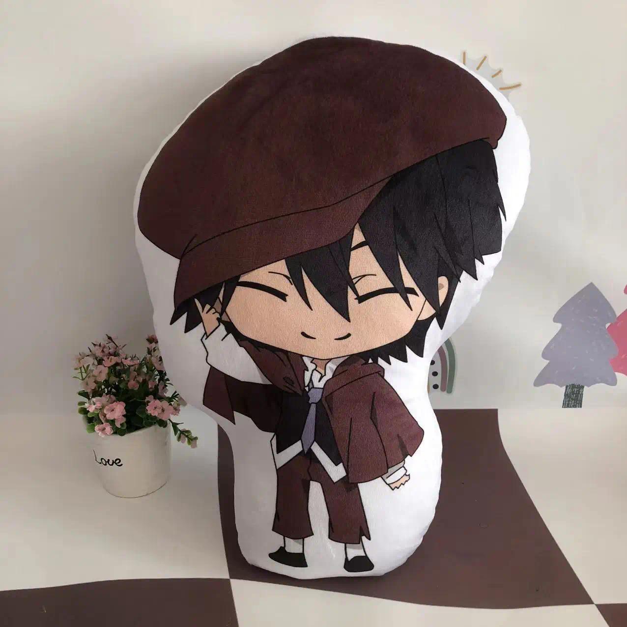 10cm Bungou Stray Dogs Dazai Osamu Nakahara Anime Figures Stuffed Plush Toy Doll Christmas Gifts Cosplay Kids