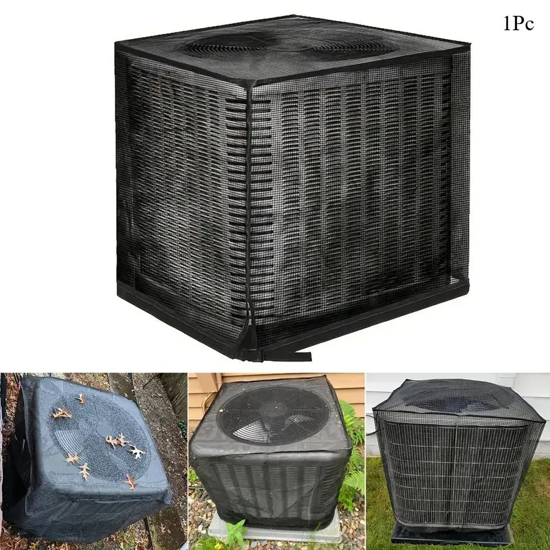 Durable Air Conditioner Cover, Air Conditioning Cover, AC Covers for Outside, Full Mesh Ac Protector, Outdoor Protection, All-Season Use, Robust and Long-Lasting, Ideal for Year-Round