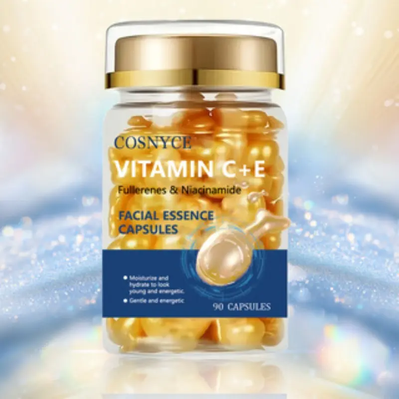 Vitamin C+e Essence Capsules, Contains Vitamin C and E, Liquid Form, Non-Flammable, Notified Via Scpn/cpnp, Elegant Packaging