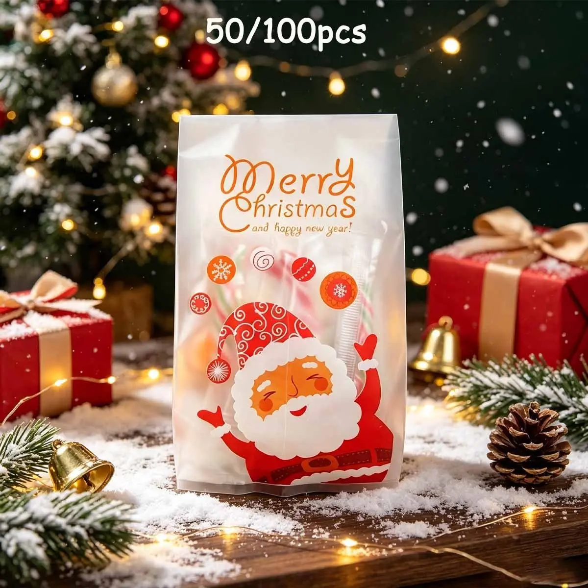 Christmas gift bag packaging set, holiday packaging bag, very suitable for Christmas gifts, whole bags, party gift bags