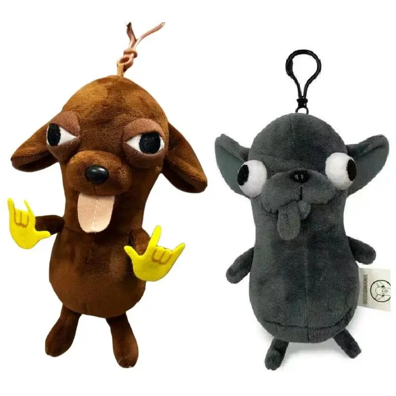 Plush toy keychain ornament - Puppy pet doll - Cute and realistic imitation Chihuahua dog