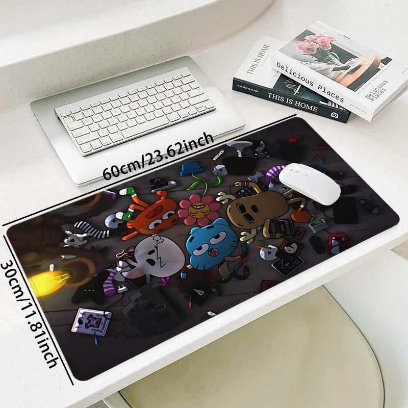 Cartoon Character Design Mouse Pad, Rectangle Gaming Mouse Pad, Non-Slip Mousepad, Office Desk Keyboard Mouse Mat for Home Office Game Room Desk