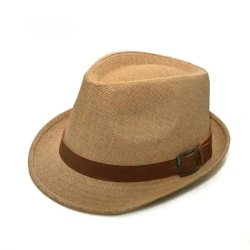 Summer 2026 Straw Hat Men's Outdoor Sunshade Hat Breathable Beach Hat British Performance Jazz Hat Women's Gentleman Hat