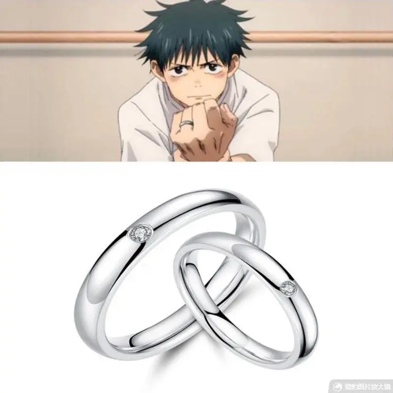 Anime Jujutsu  Rings Cosplay Props Men Women Couple Lover Ring Jewelry Accessories Gifts