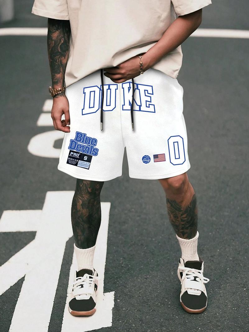 Men's Cartoon Graphic Print Shorts, Loose Casual Street Comfy Breathable Shorts, Men's Summer Bottoms for Daily Wear