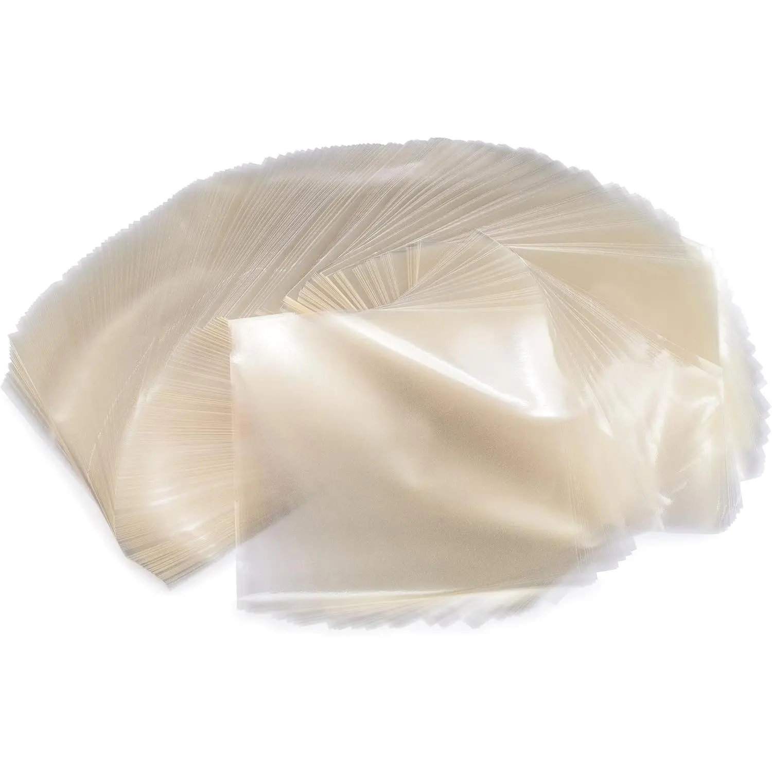 Clear Caramel, Candy and Chocolate Wrappers, Natural Cellophane, 1000 Square Sheets, 5x5 Inches