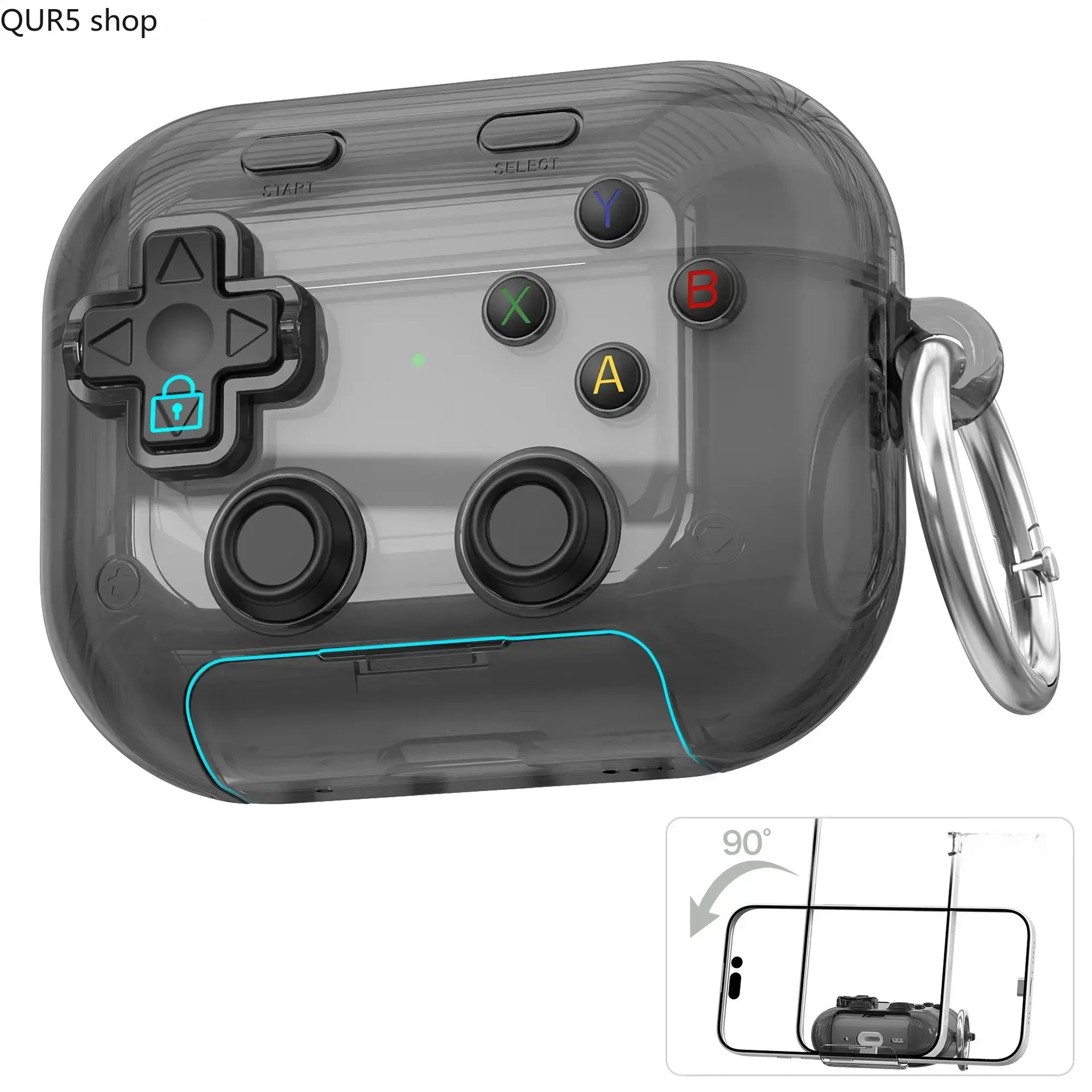 2026 Cute Game Controller AirPods Protective Case, Clear Silicone Earbud Cover With Gamepad Print, Lightweight Durable Anti-Scratch Drop-Proof Gaming Shell, Stylish Portable Accessory For Daily Commute, Outdoor Trips And Highlight Your Unique Personal Sty