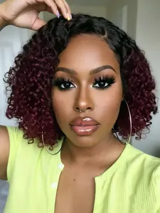 13x4 Lace Pixie Cut Wig, Human Hair Short Curly Wave Wig for Women, Daily Party Cosplay Gift Use, Pixie Human Hair Wig