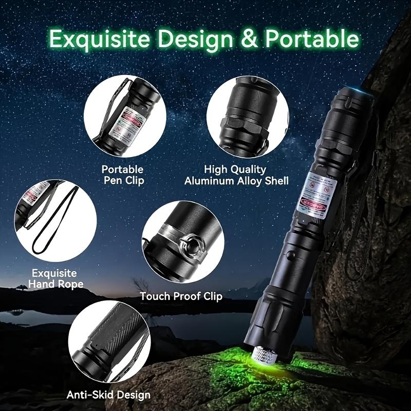 Green Laser Pointer With USB Charging Cable, Laser Pointer For Indoor Meetings, Tactical Green Laser Flashlight