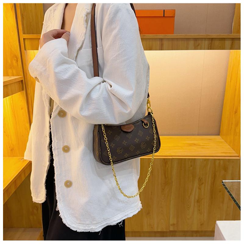 Women's Fashion Bag Women's Vintage Print Chain Small Square Bag Women's Shoulder Bag Crossbody Bag Women's Crossbody Bag Daily Bag Leather Satchel