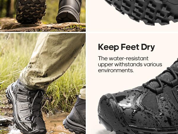 NORTIV 8 Men's Mid Hiking Boots Waterproof Outdoor Trekking Backpacking Camping Shoes