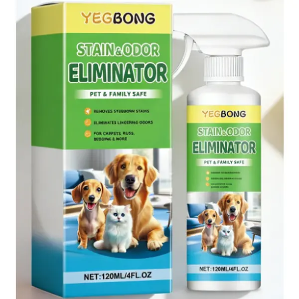 Pet Stain & Odor Remover Spray – Professional Strength Enzymatic Cleaner for Carpets, Rugs, and Upholstery – Fast-Acting, Non-Toxic, and Pet-Safe