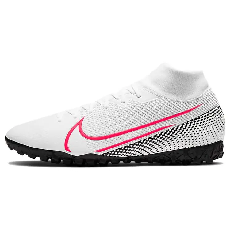 Nike Mercurial Superfly 7 TF Hard Ground Artificial Grass Shock Absorption Anti-Slip Soccer Shoes AT7978-160