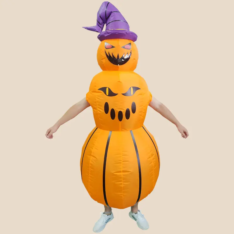 Inflatable Pumpkin Cartoon Costume Funny Cosplay Outfit For Halloween Carnival Makeup Party Prop