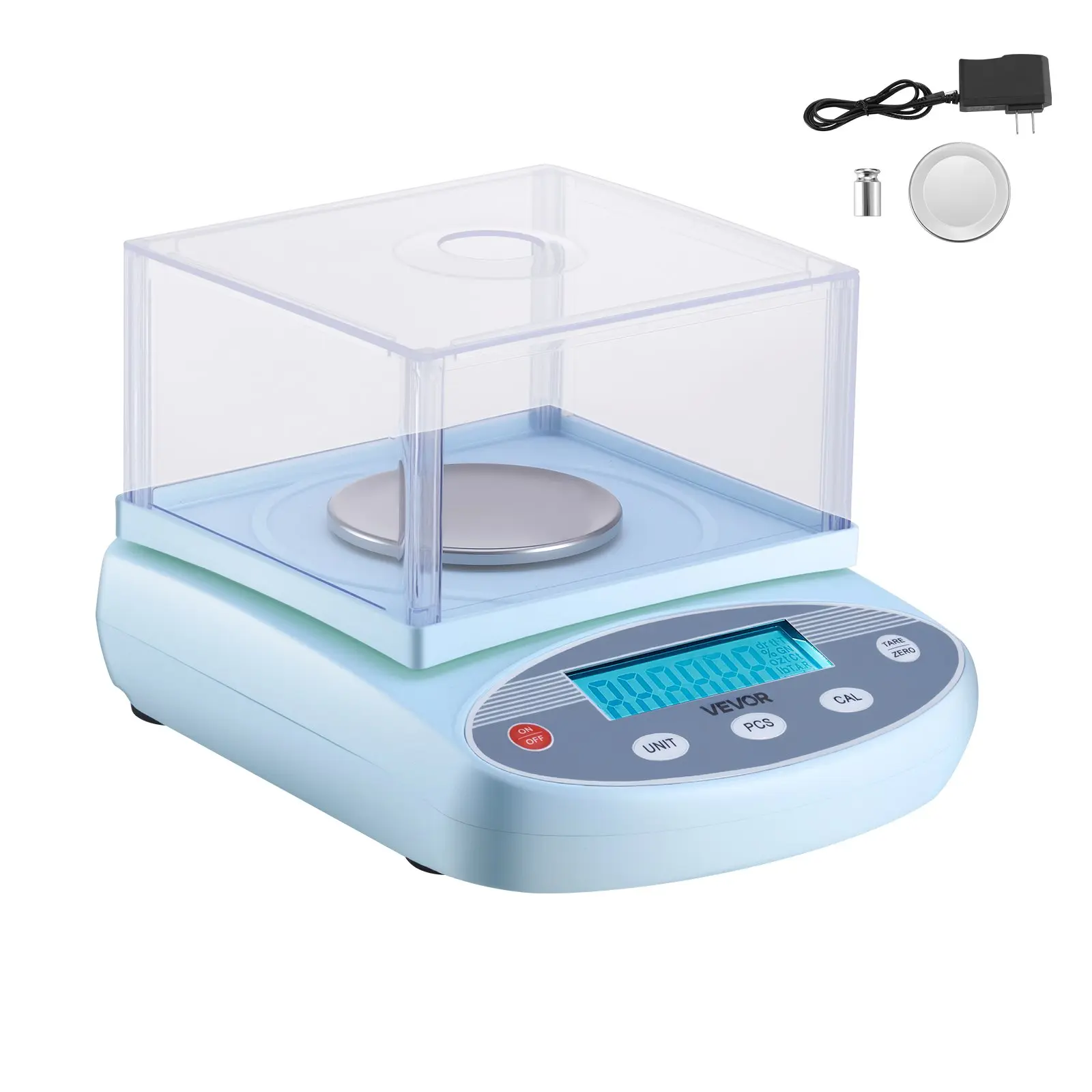 【DealsForYouDays】VEVOR Analytical Balance, 200 gx 0.001 g, High Precision Accuracy Lab Scale, 13 Units Electronic Digital Analytical Balance with Glass Draft Shield and Weighing Pan, for Laboratory Jewelry Pharmacy