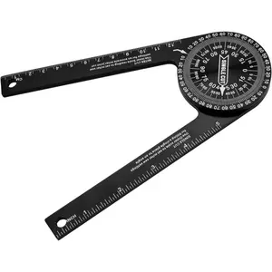 Miter Saw Protractor – 7 Inch Aluminum Angle Finder Measuring Tool for Inside/Outside Corner Measurement – Ideal for Carpenters, Plumbers, Metalworking & DIY