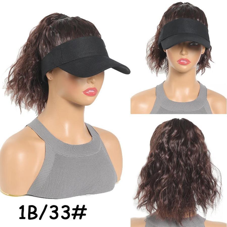 Hat With Hair Attached For Women Ponytail Curly Hair Hair Wig With Hair Cap Styling Baseball Baseball Cap Ponytail Hat Wig