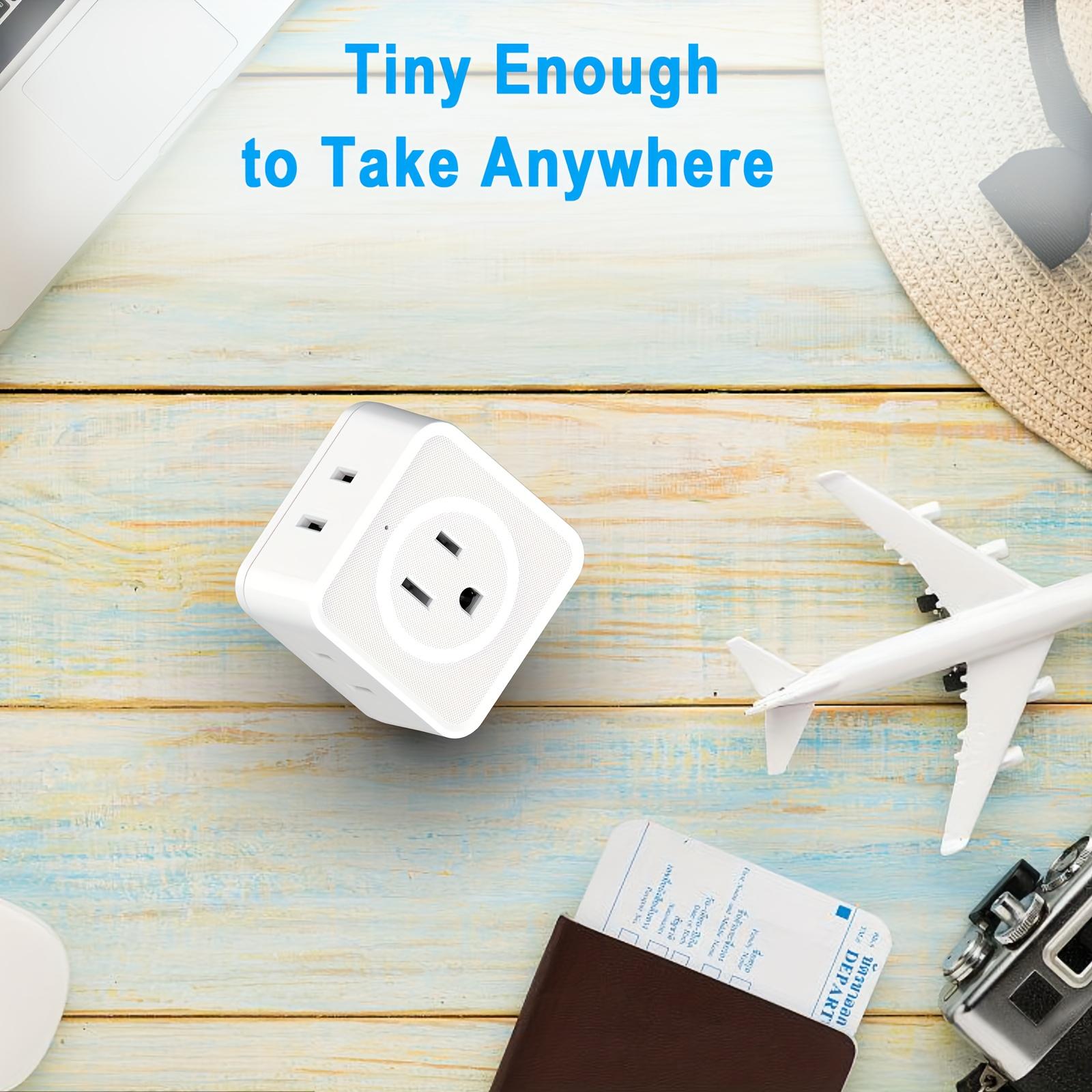 5 Way Multi Plug Outlet Extender, Wall Outlet Expander, Small Electrical Outlet Splitter for Travel, Home, Office, Dorm