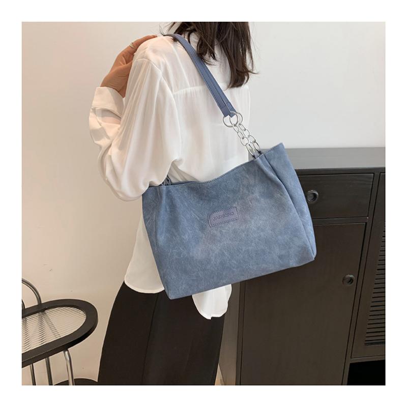 College Student Class Tote Bag, Female Shoulder Large Capacity Personalized Commuting Bag