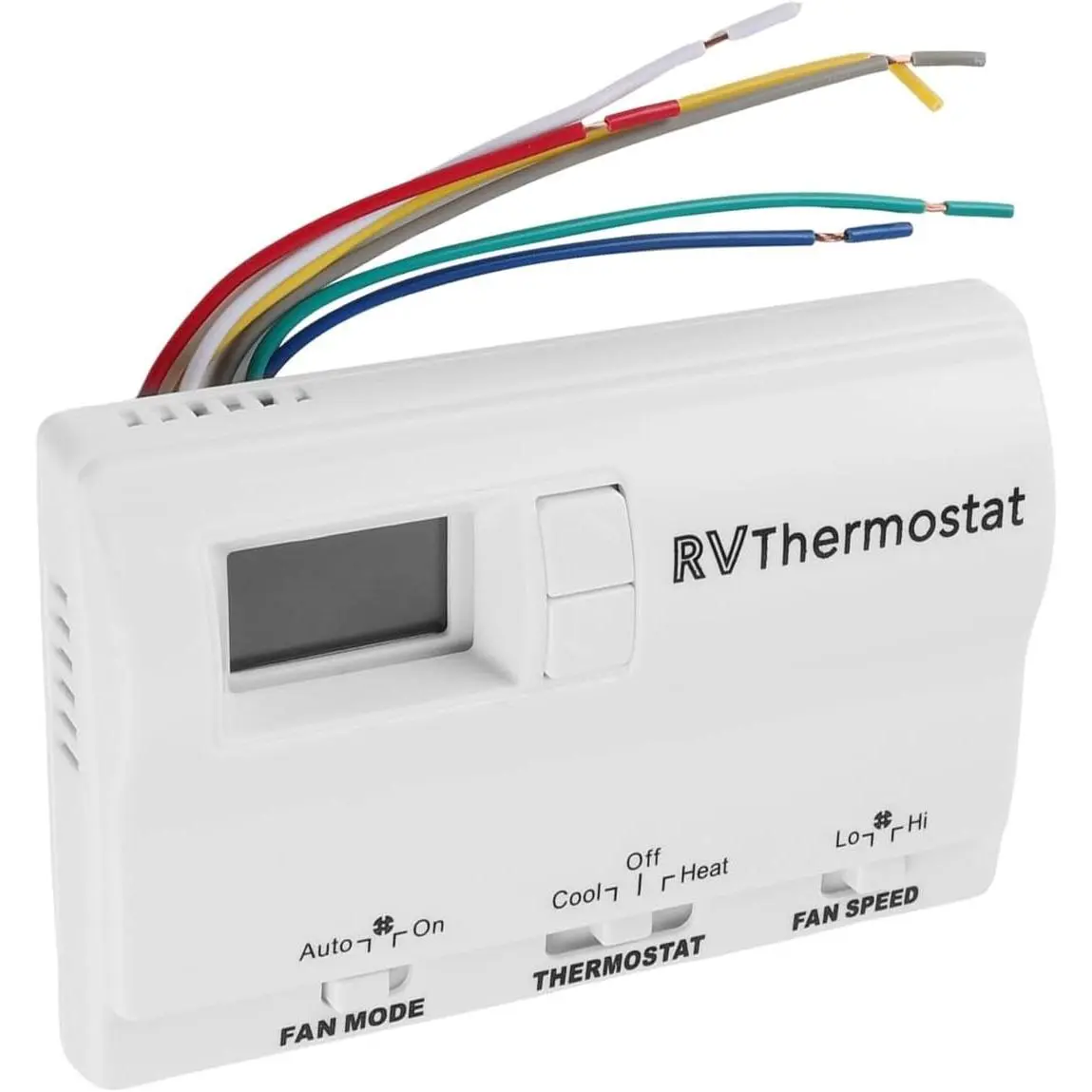 Upgrade RV Digital Thermostat for RV Use - Heat/Cool Systems, 83303362 T-Stat Wall Thermostat Compatible for Air Conditioner, 33°F to 98°F Temperature Adjustment, White