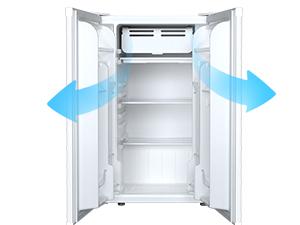 Kismile 3.2 Cu.Ft. Mini Fridge with Freezer Compact Energy-Saving Refrigerator for College Dorms & Offices Adjustable Thermostat Ultra-Quiet Operation 43dB