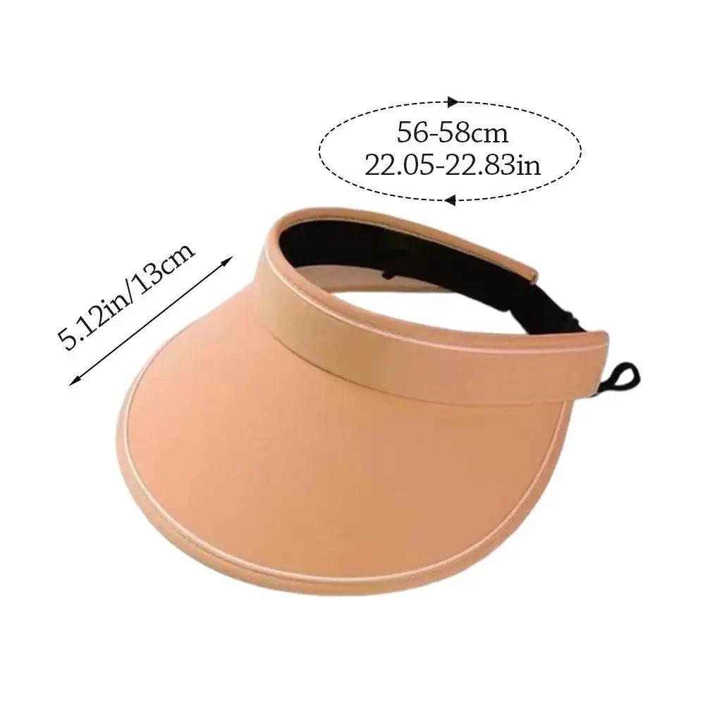 UPF 50+ Sun Visor Hat for Women Men, Foldable Wide Brim UV Protection Cap for Golf, Running, Hiking, Beach, Tennis & Outdoor Sports