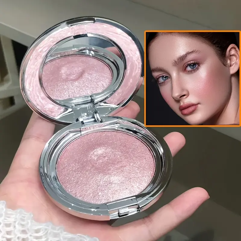 Highlight Cream, luster, fine shimmer pearl, long-lasting highlight cream, suitable for face and eyes, body, creating perfect makeup effect, a must-have for women's cosmetics, Glitter Highlighter, Glowy Highlighter