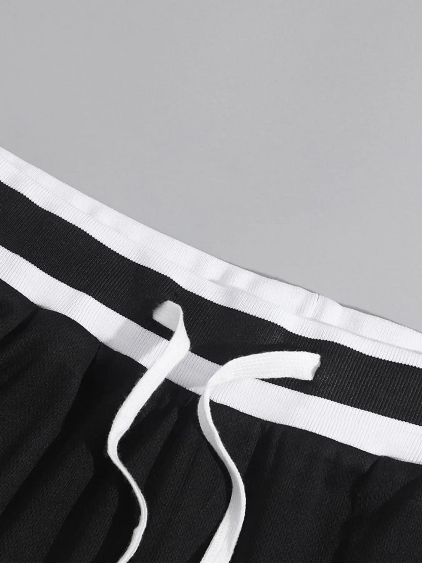 Two-Piece Set Men's Letter Print Short Sleeve T-shirt & Track Shorts Set, Regular Fit Casual Round Neck Tee & Shorts, Men's Summer Clothes Two-Piece Set Men's Letter Print Short Sleeve T-shirt & Track Shorts Set, Regular Fit Casual Round Neck Tee & Shorts, Men's Summer Clothes