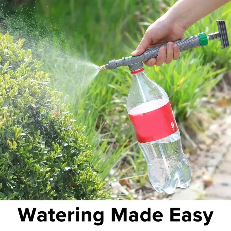 Bottle Sprayer, Manual High Pressure Air Pump Sprayer, Adjustable Drink Bottle Spray Head, Adjustable Nozzle, Garden Watering Tool, Garden Watering Sprinkler, Agriculture Tools, Household Items, Watering Equipment, Sprayers In Lawn And Garden
