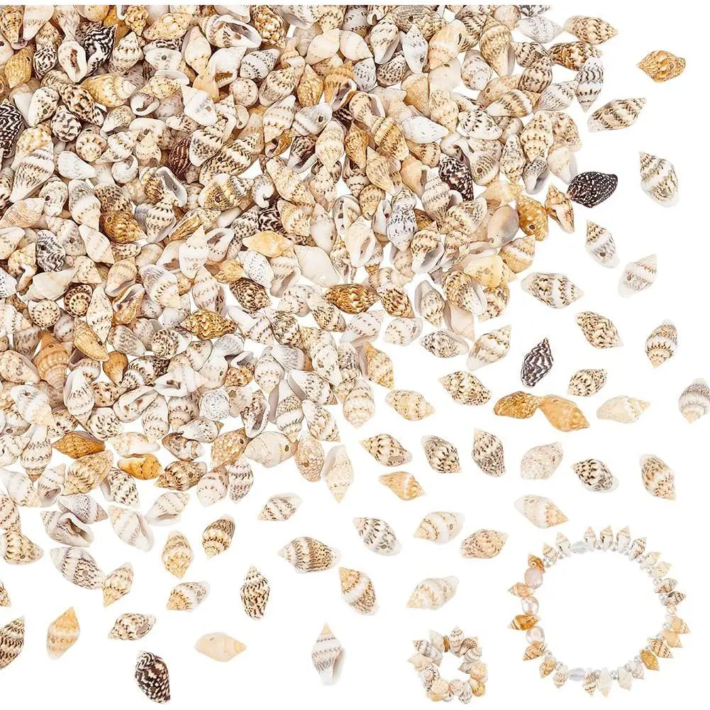 594 count  Spiral Sea Shell Beads, 13~19mm , 200g