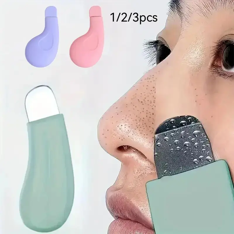 Manual Blackhead Remover Tool, Pore Cleansing Scraper, Gentle Facial Exfoliator, Non-Electric Skincare Accessory, Acne Treatment, Skin Care Tools