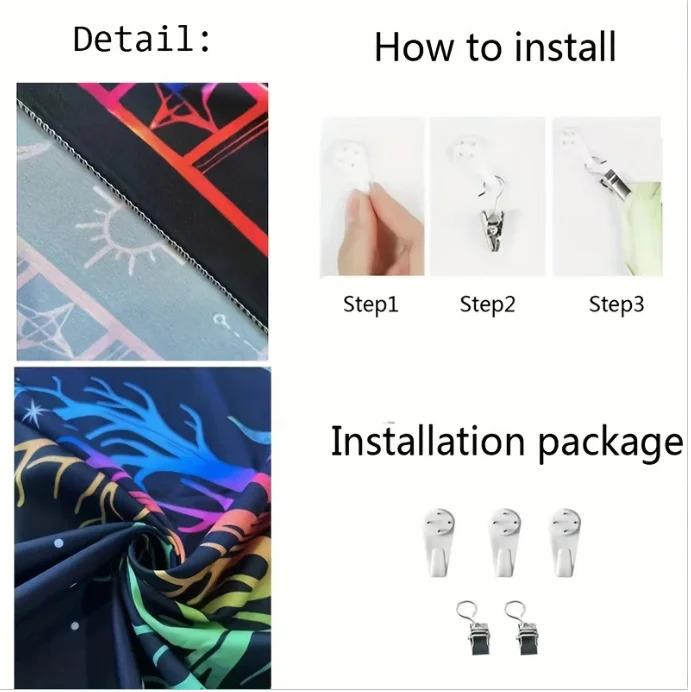 VIKAMA Puella Magi Madoka Magica Tapestry Wall Hanging - Anime-Style Cute Bedroom Decor, Living Room Dorm Room Wall Art