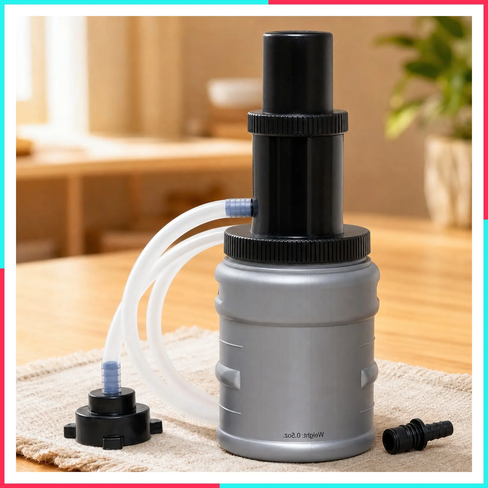 Quick-Connect Kegerator Beer Line Cleaning Kit – Clean Your Beer Lines as Easily as Changing a Keg (Includes Cleaning Powder)