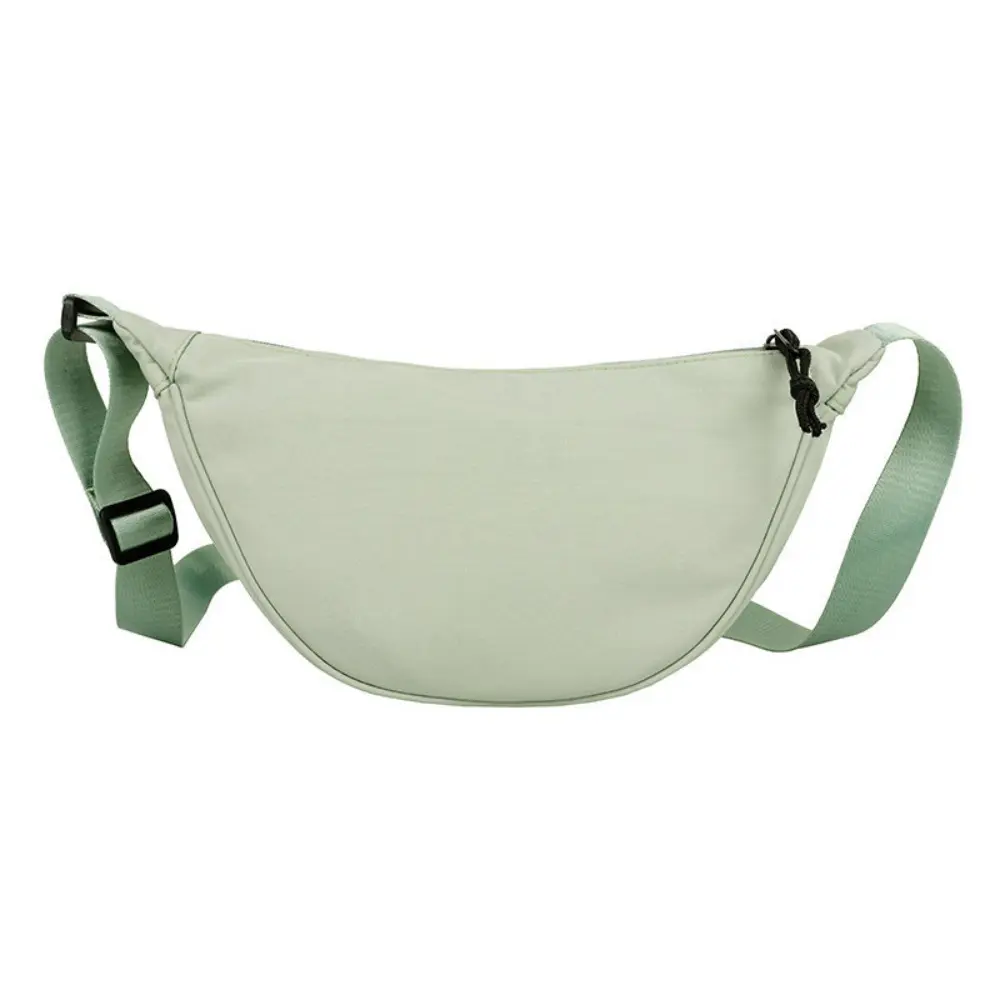 Crossbody Bag for Women, Casual Nylon Dumpling Messenger with Zipper and Adjustable Strap, Lightweight Mini Satchel for Travel & Shopping
