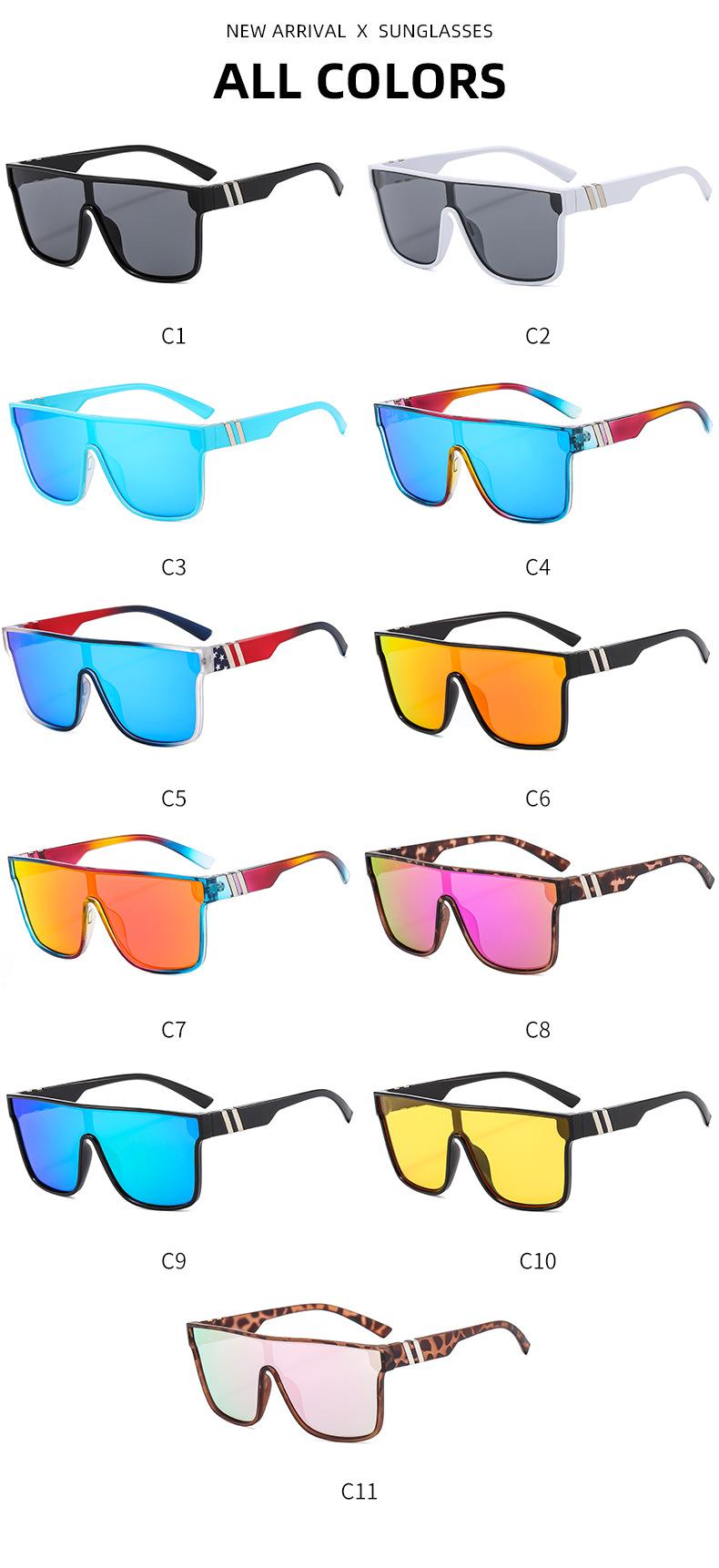 Sunglasses for men and women, true film one-piece sunglasses, outdoor cycling and fishing sunglasses, UV protection