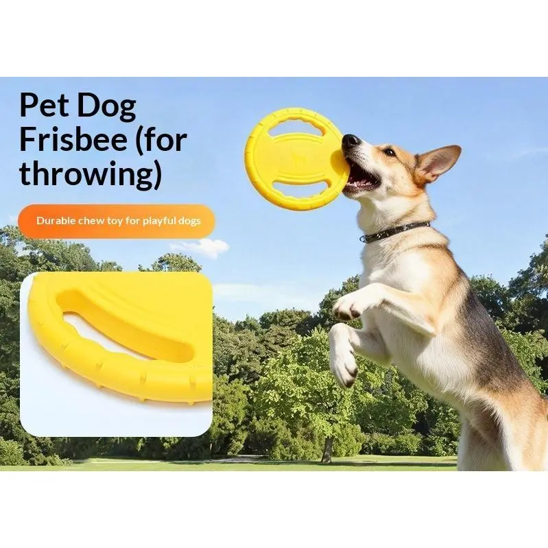Pet Toys Handle Frisbee Dog Frisbee Dog Training Pet Supplies Dog Toys Bite Resistant Interactive Ring