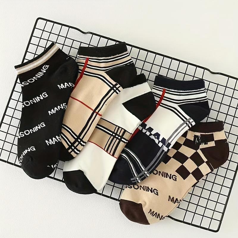 10/20/30 Pairs of Fashionable Men's and Women's Printed Ankle Socks, Lightweight, Breathable, Comfortable, Low Cut Women's Socks, Business Socks, Sports Socks Tubesocks SpringStatements