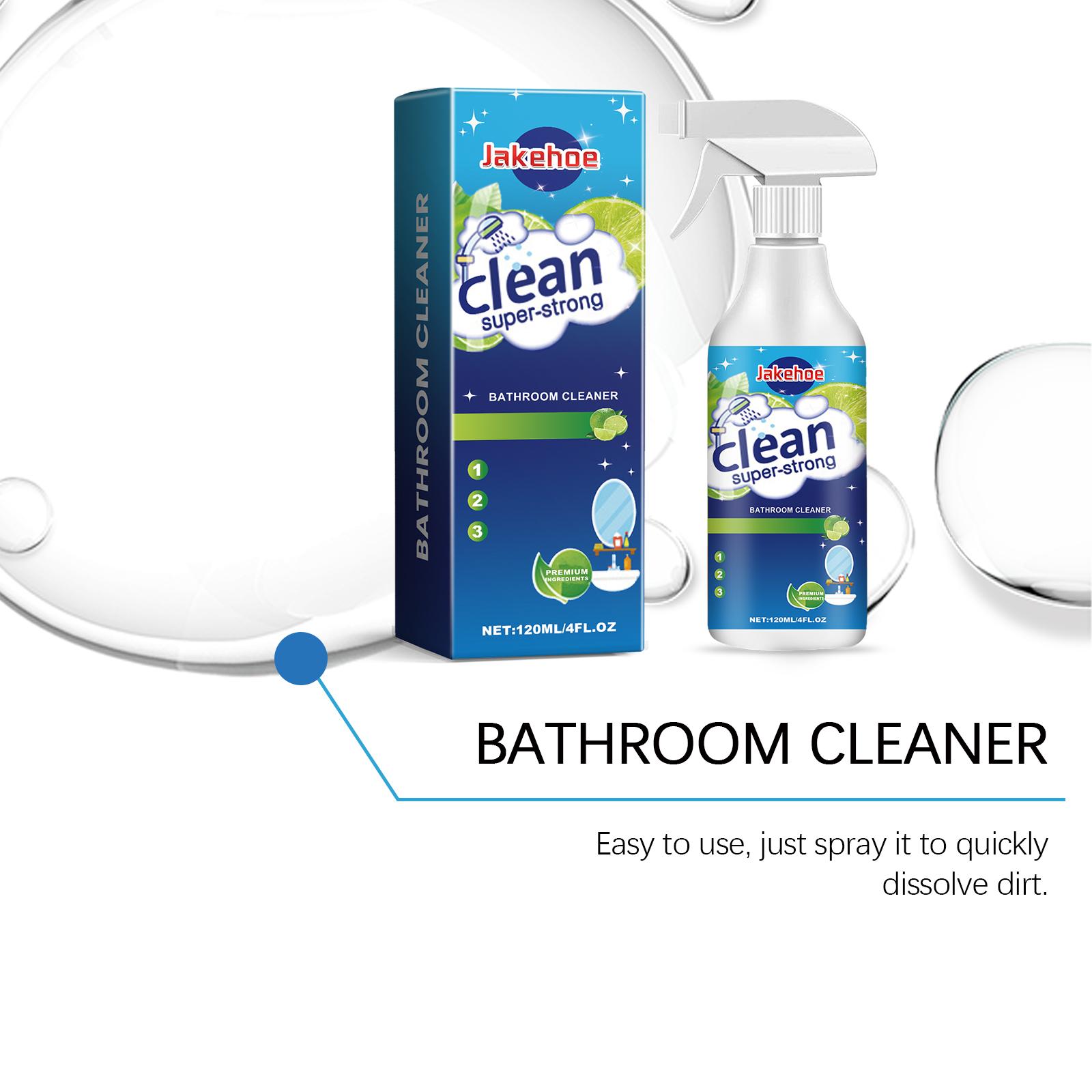 Jakehoe Bathroom Cleaner, Removes Water Stains Lime Cleaning Surfaces Bathroom Cleaner