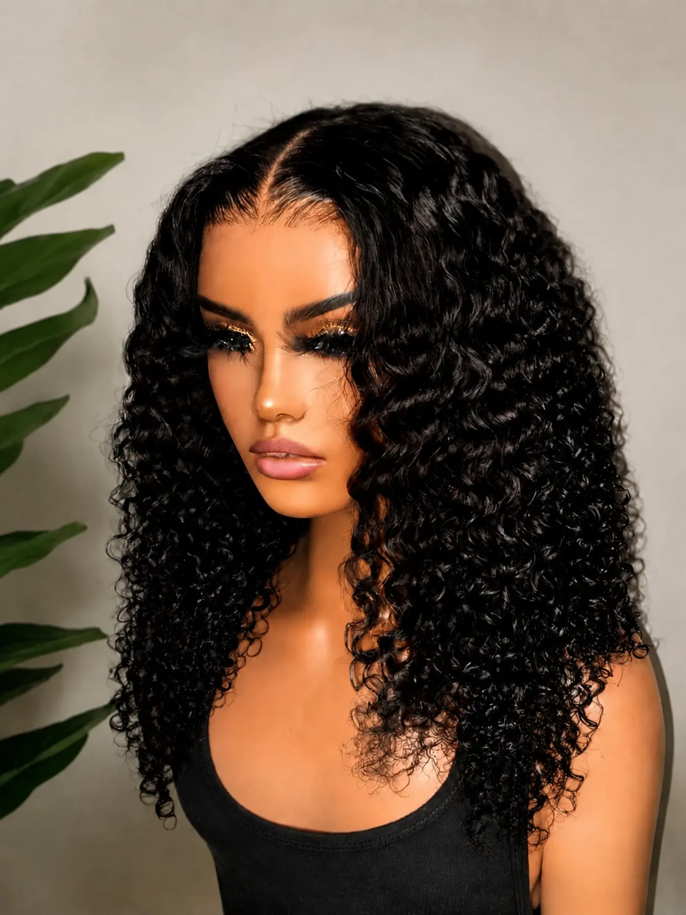 Jusong Kiein 20-Inch High Density Wavy Short Bob Wig, Glueless, Natural, Medium Part, High Crown, Instant Wear, Women's Hairpiece